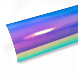  - aluko espejo holográfico chrome rainbow white Car wrap