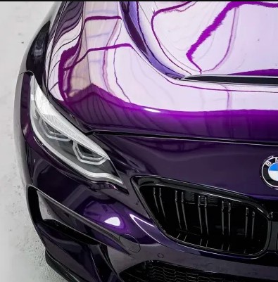  - Envoltura de vinilo para automóvil de color púrpura medianoche metalizado brillante