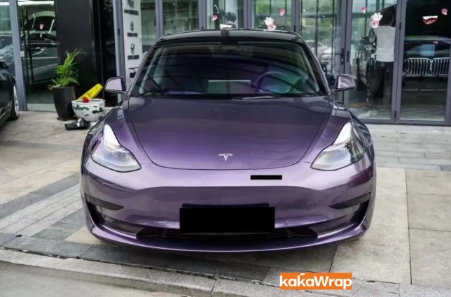  - Rotulación para automóvil de vinilo gris violeta brillante K-1220