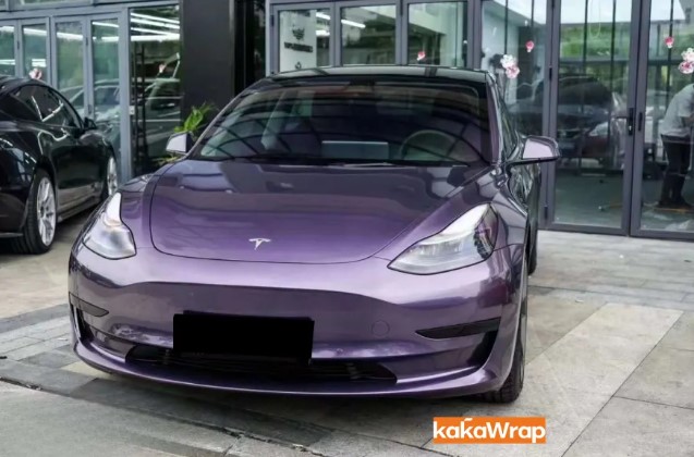  - Rotulación para automóvil de vinilo gris violeta brillante K-1220